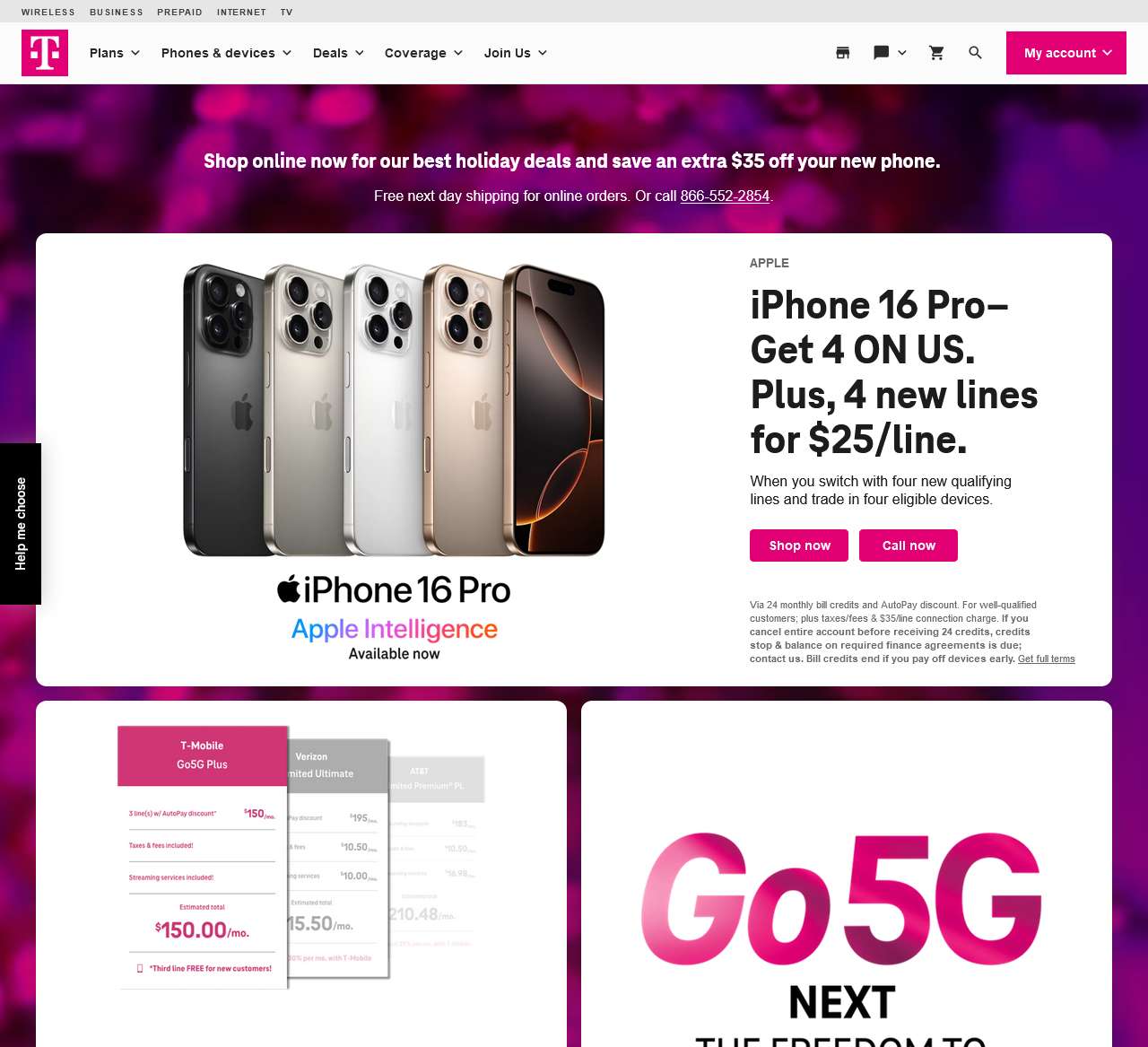 
      T-Mobile® Official Site: Get Even More Without Paying More
    