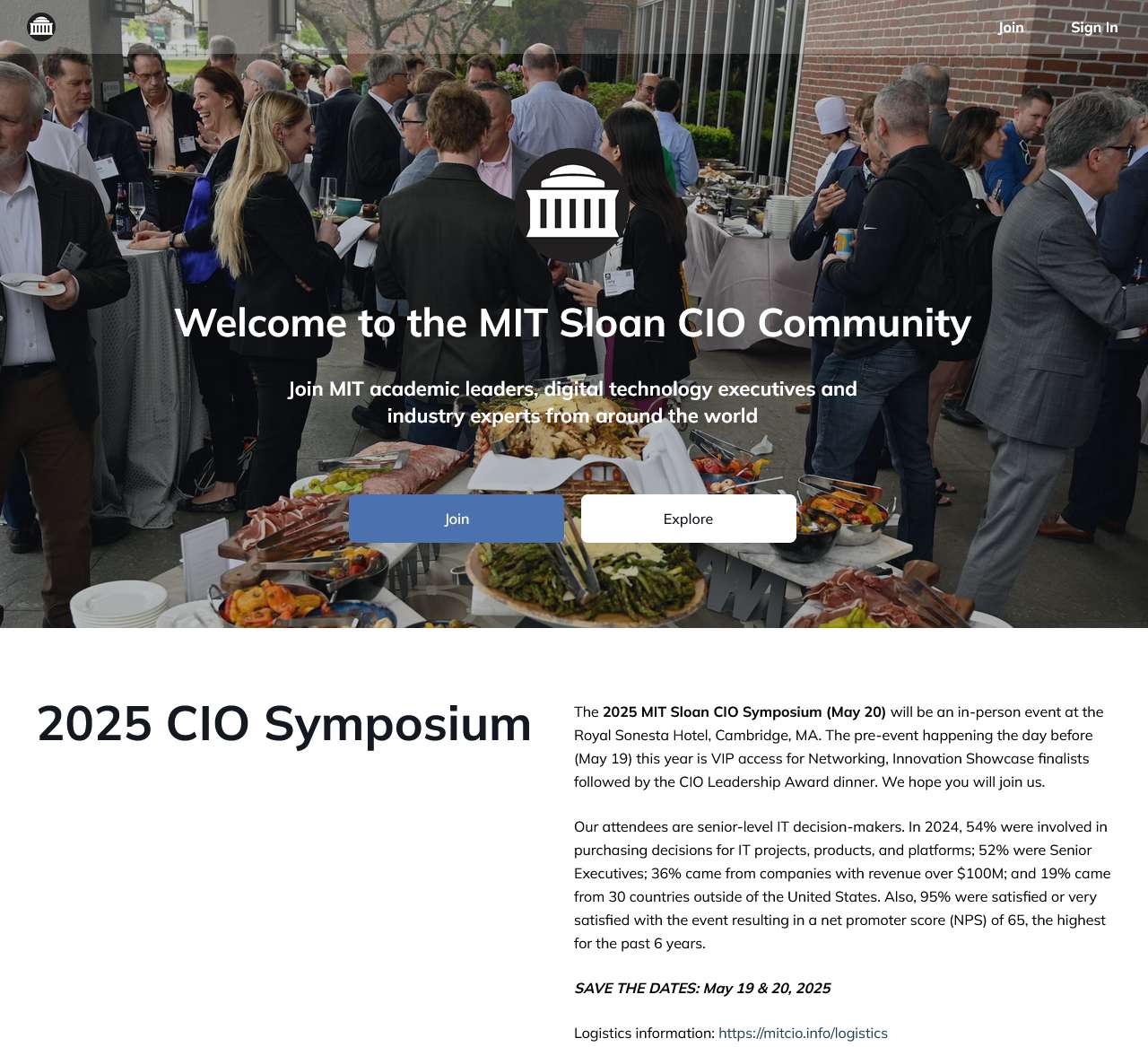 Mit Sloan Cio Community The Mit Sloan Cio Symposium Is A Premier Global Conference That Brings