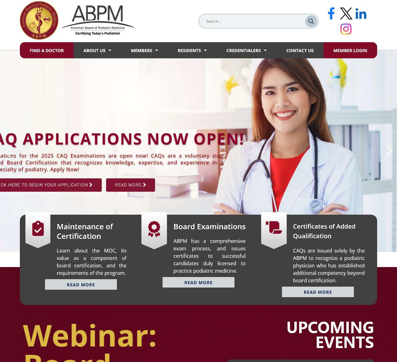 The American Board of Podiatric Medicine - (ABPM)