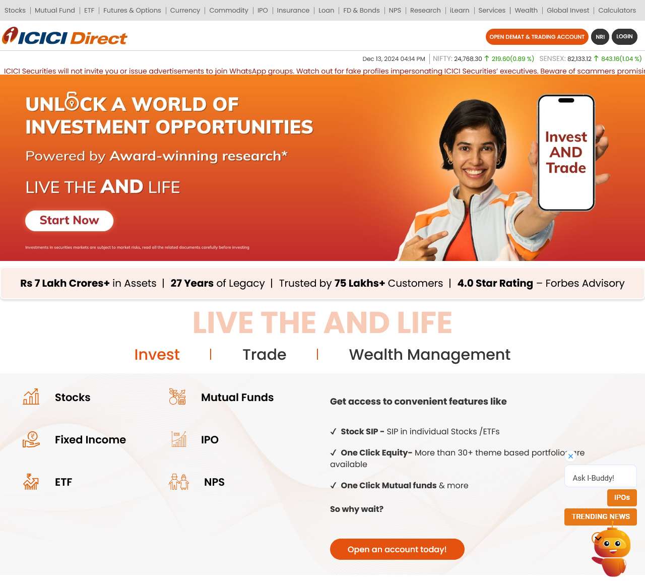 ICICI Direct - Online Share Trading in India At Low Brokerage