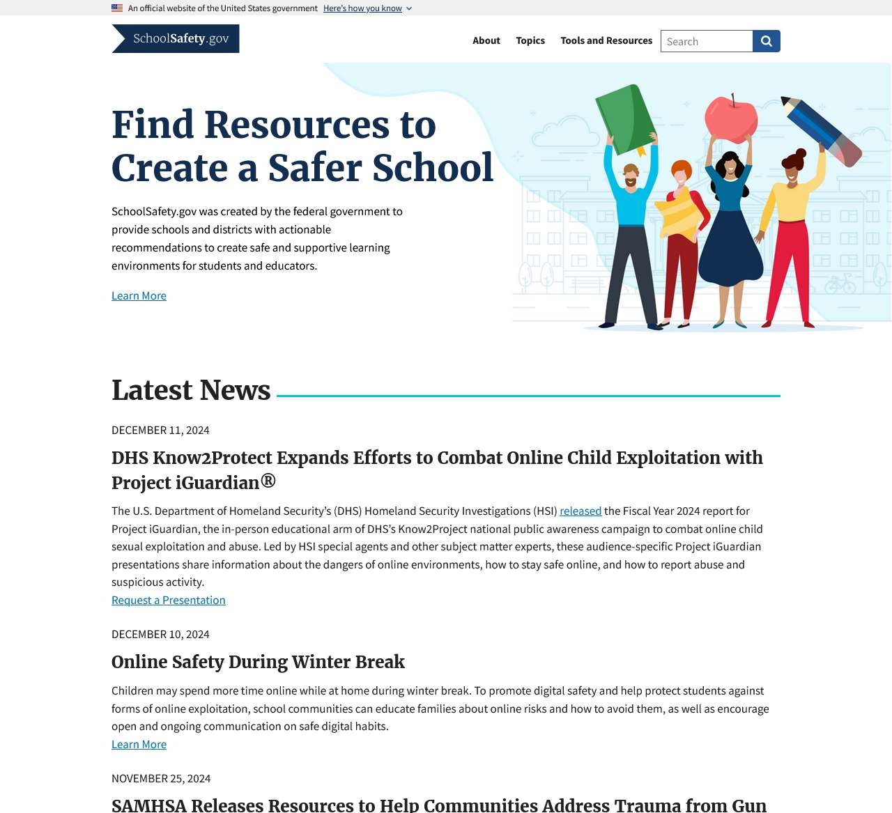 SchoolSafety.gov