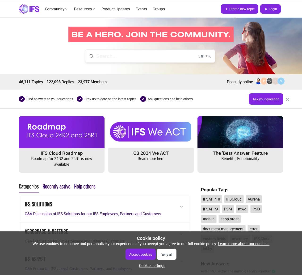 Join the conversation | IFS Community