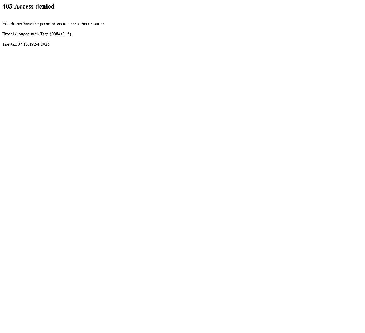 Application Server Error